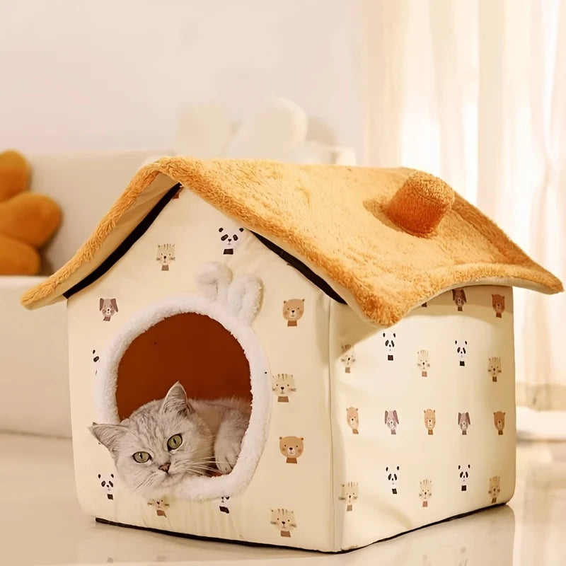 Snout Trendy™ Classic Soft Cat House – All-Season